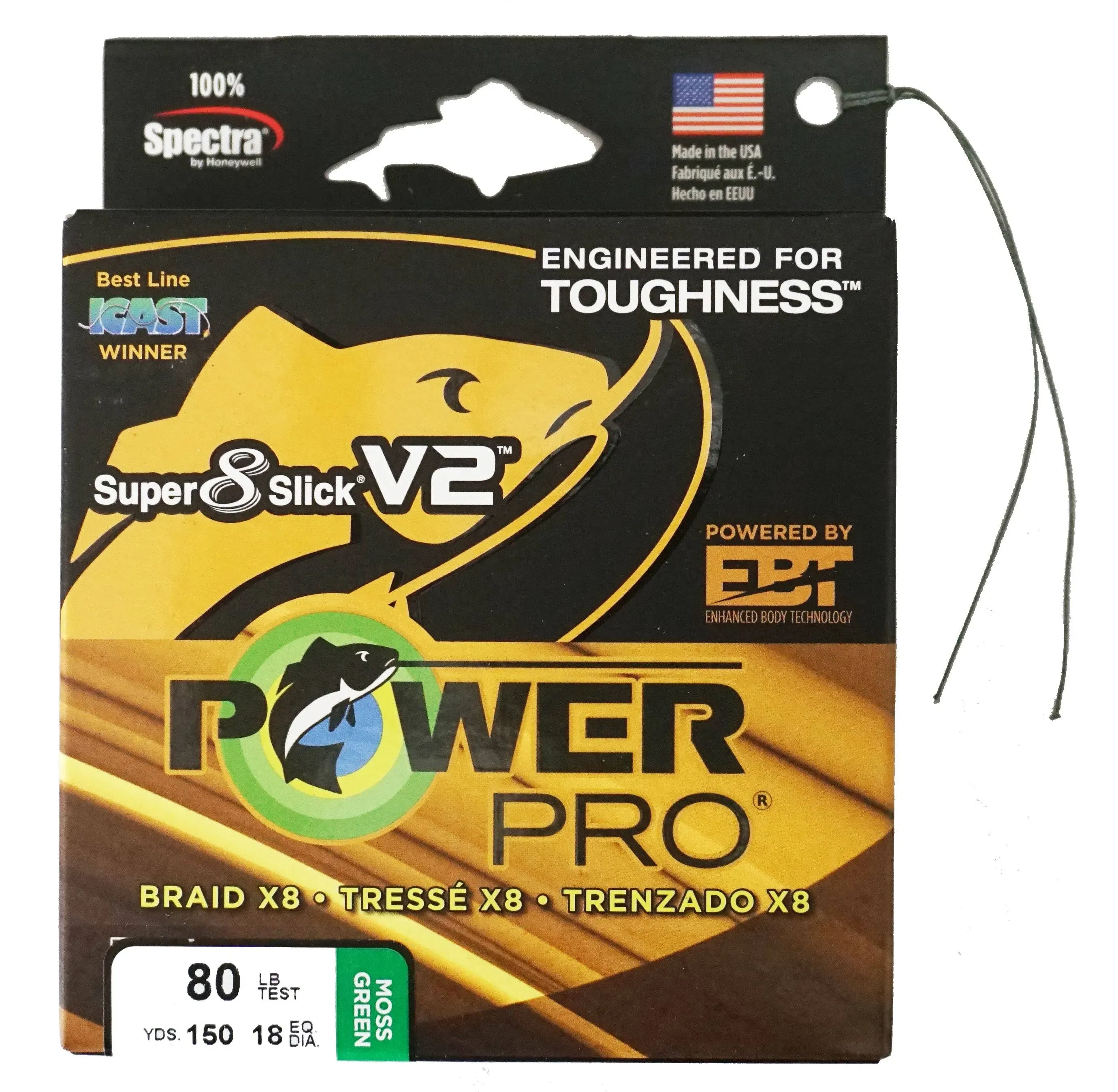 Power Pro Super Slick V2 Onyx 50 lb 300 Yards