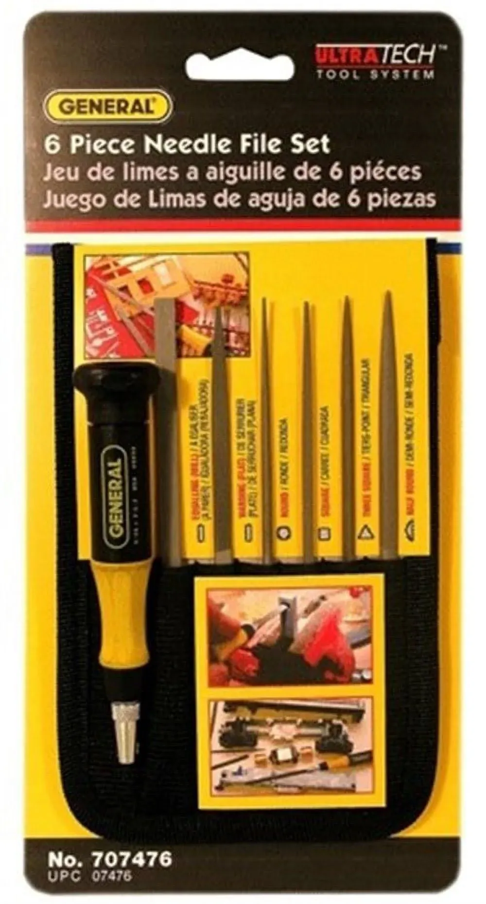 General Tools 707476 6 PC Swiss Pattern Needle File Set