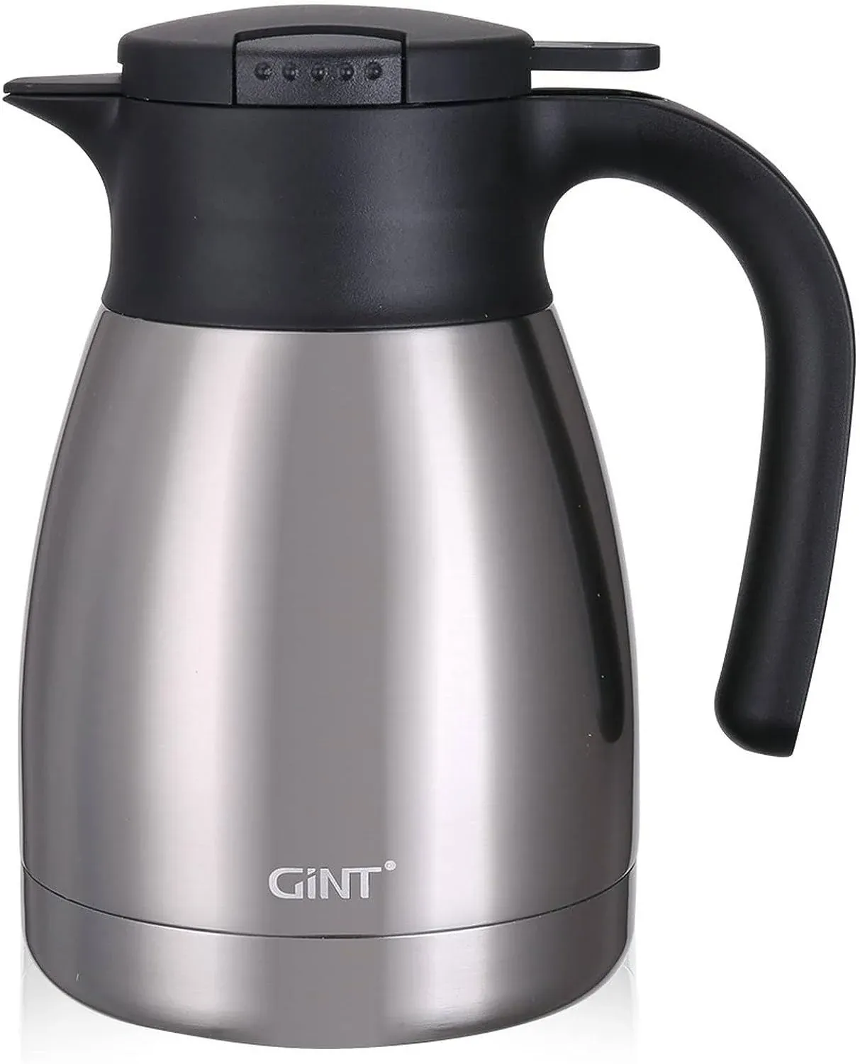 GiNT Stainless Steel Thermal Coffee Carafe with Lid/Double Walled Vacuum Thermos