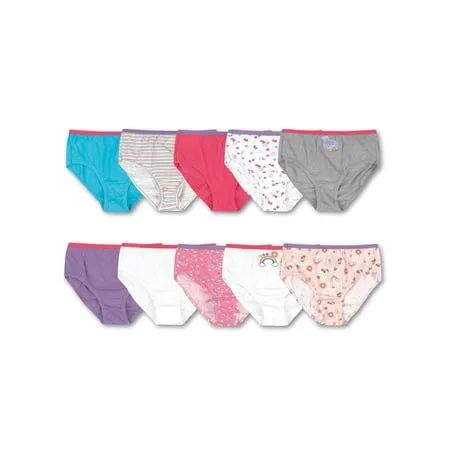 Hanes Girls' 10-Pack Cotton Briefs