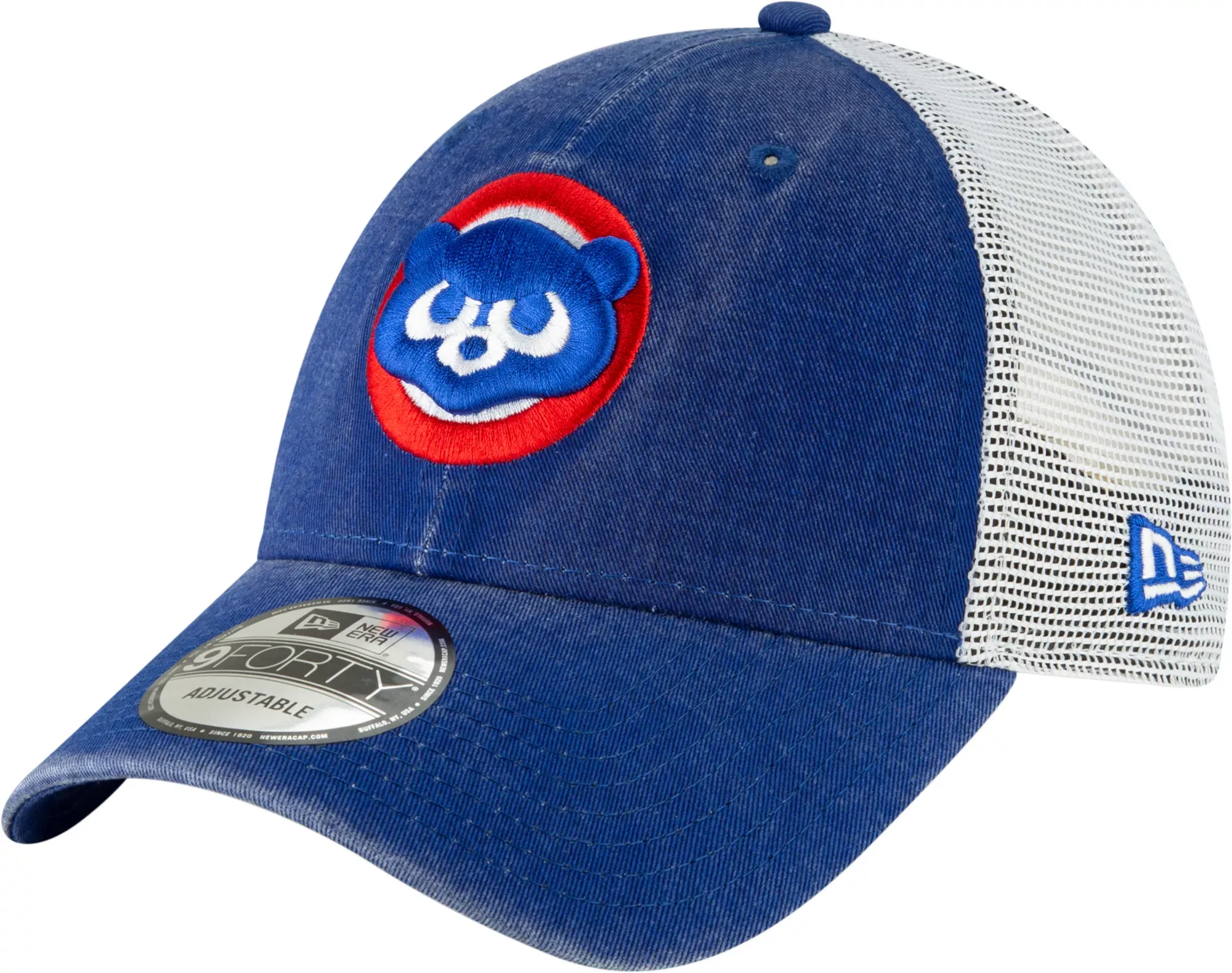 New Era Men's Chicago Cubs 9Forty Cooperstown Trucker Adjustable Hat, Blue | Holiday Gift