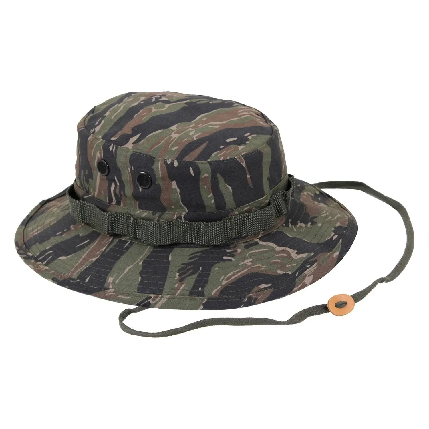 Tiger Stripe Camouflage Military Poly/Cotton Boonie Hat Cap ROTHCO 5816