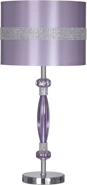 Ashley Nyssa Purple Metal Table Lamp