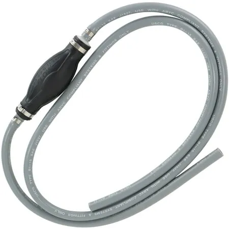 Five Oceans Marine Boat Fuel Line, Universal Outboard Fuel Line with Primer Bulb, 5/16 inch Hose x 6 Feet Long, Reinforced Epa/carb, Compatible