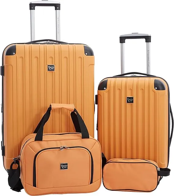 Travelers Club Midtown Hardside 4-Piece Luggage Travel Set