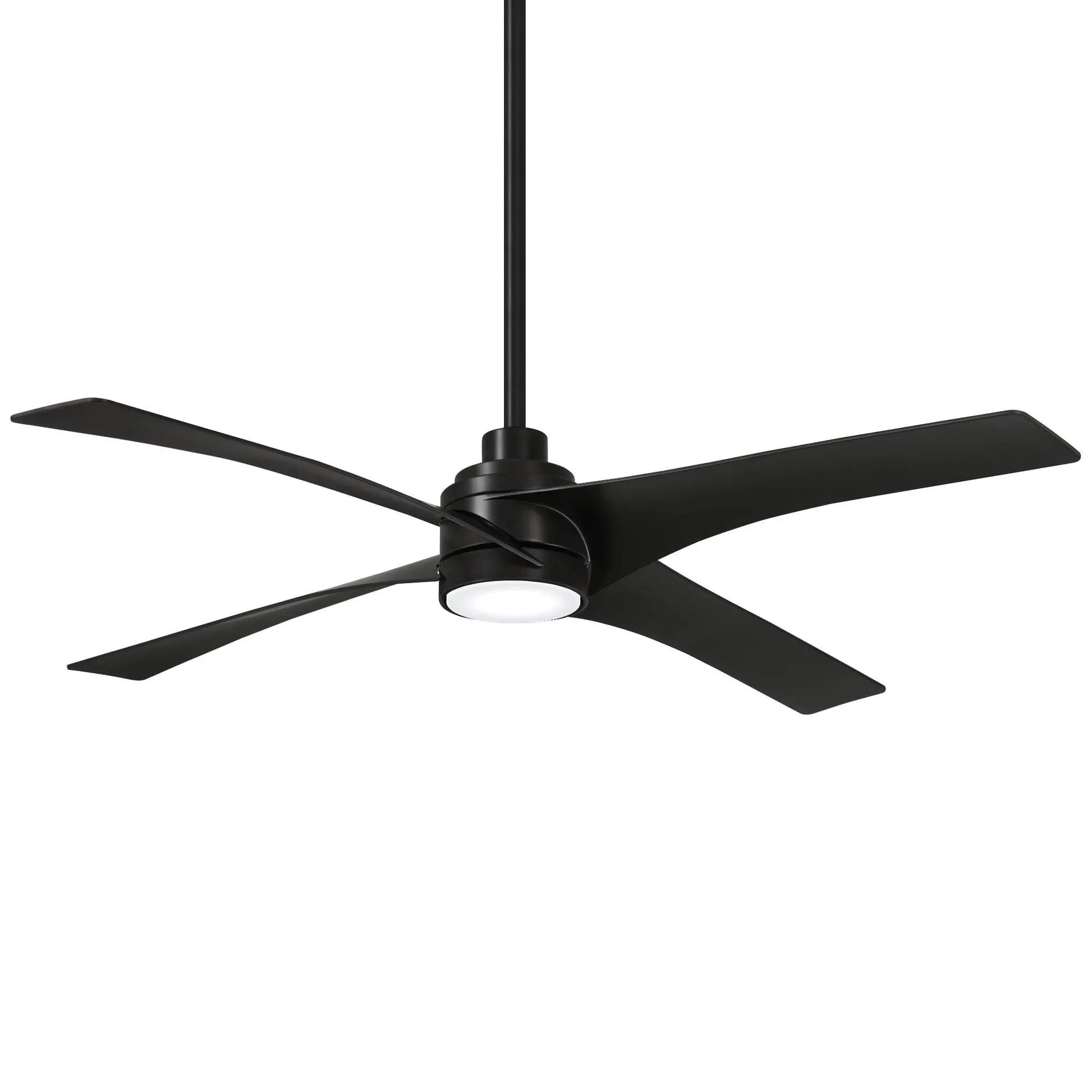 56" Ceiling Fan from the Swept Collection in Coal Finish by Minka Aire