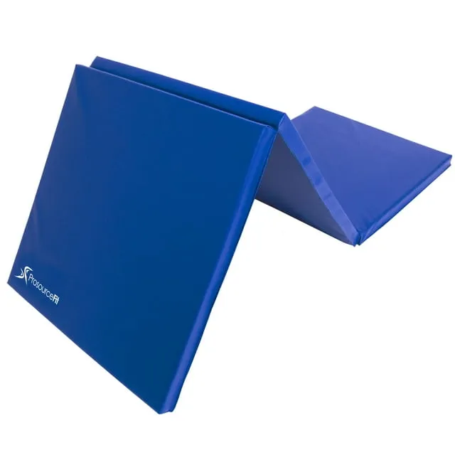 Tri-Fold Folding Exercise Mat - Blue