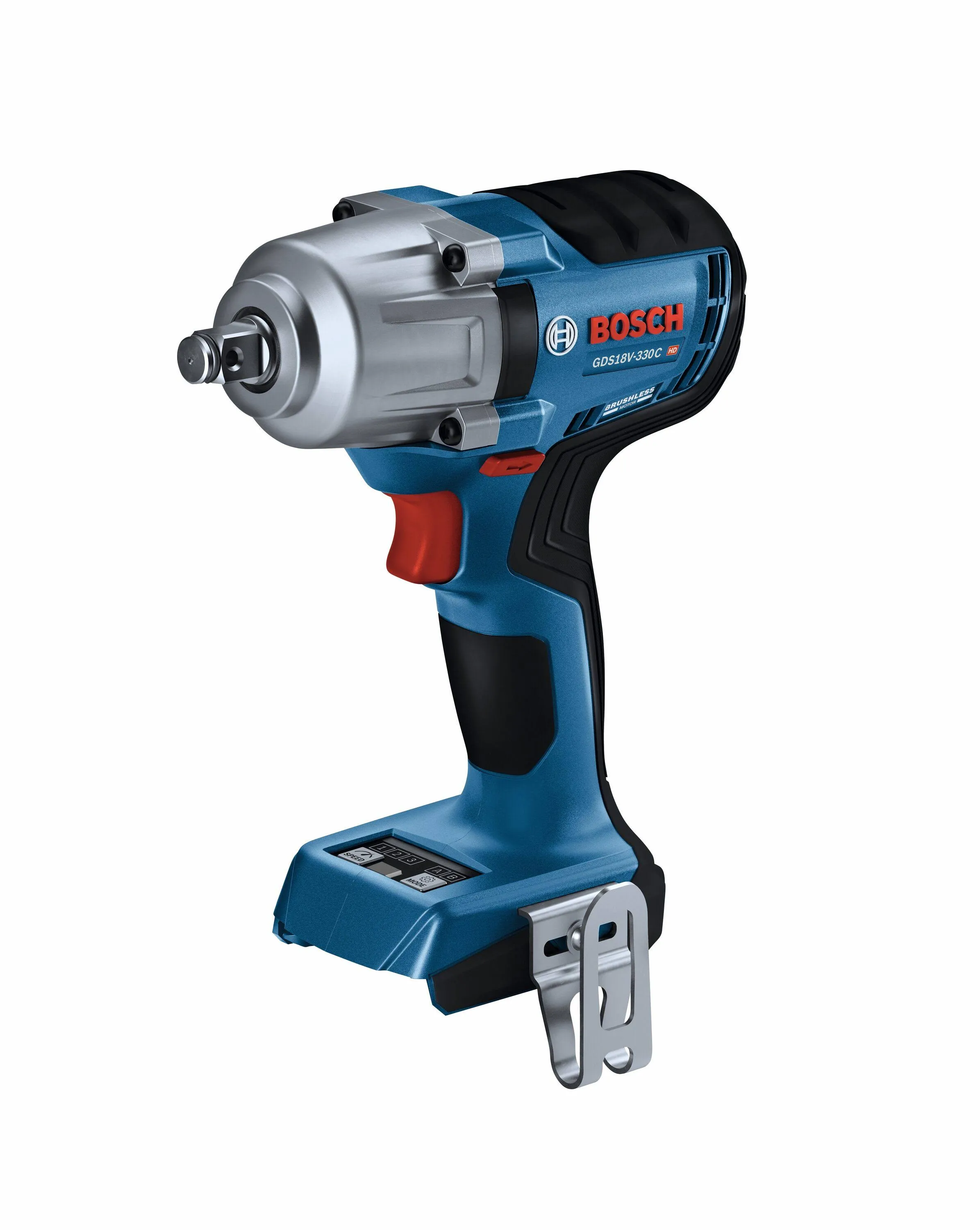 Bosch GDS18V-330CN 18V Brushless Connected-Ready 1/2 In. Mid-Torque Impact Wrench With Friction Ring And Thru-Hole (Bare Tool)