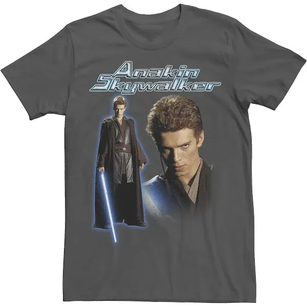 Men's Star Wars Anakin Skywalker Lightsaber Tee, Size: XXL, Grey