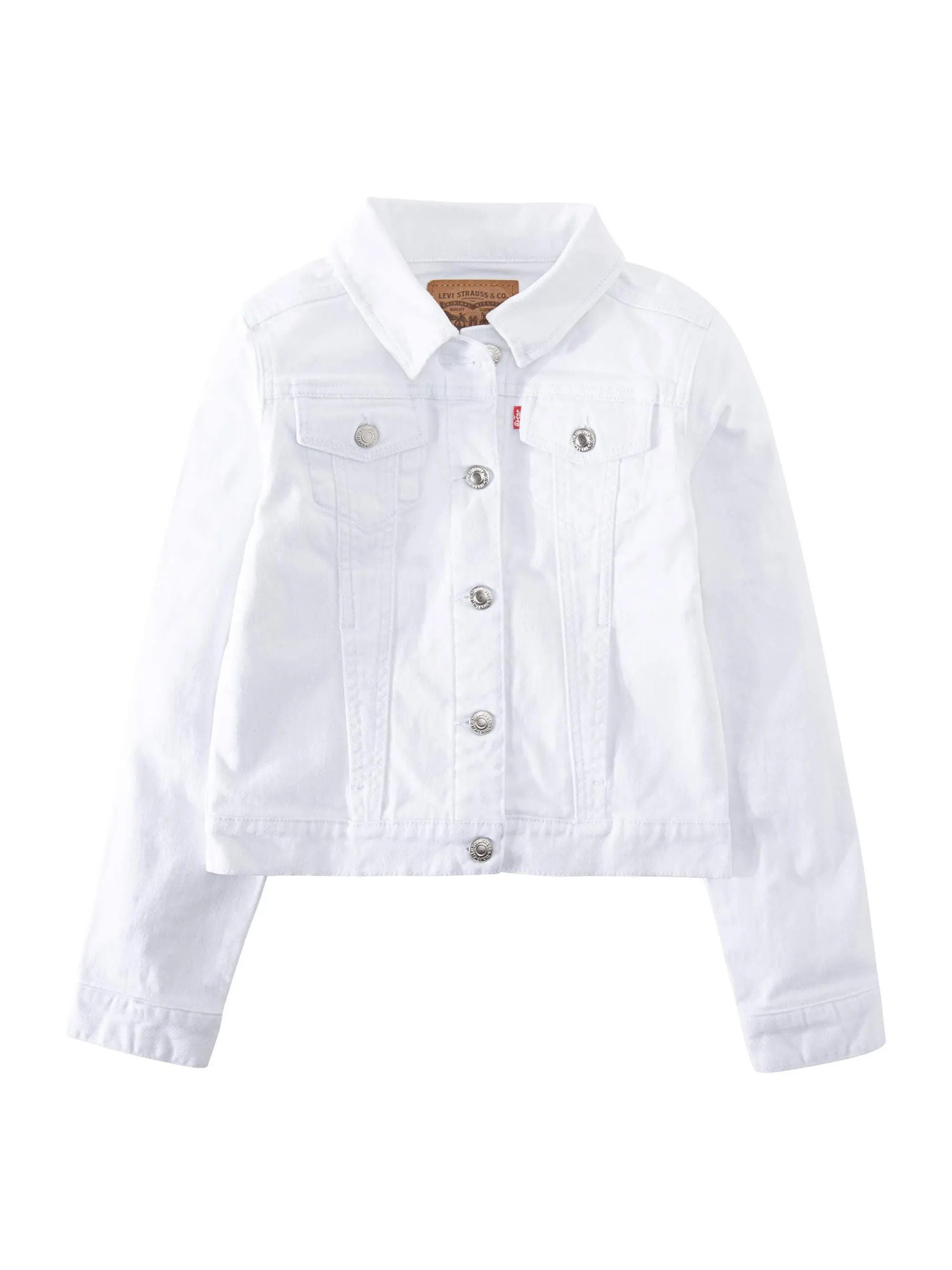 Levi's Girls Denim Trucker Jacket (7-16) L White