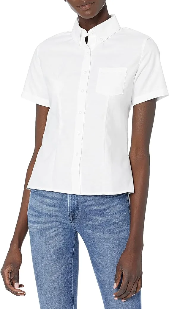 French Toast Girls' Short Sleeve Oxford Shirt