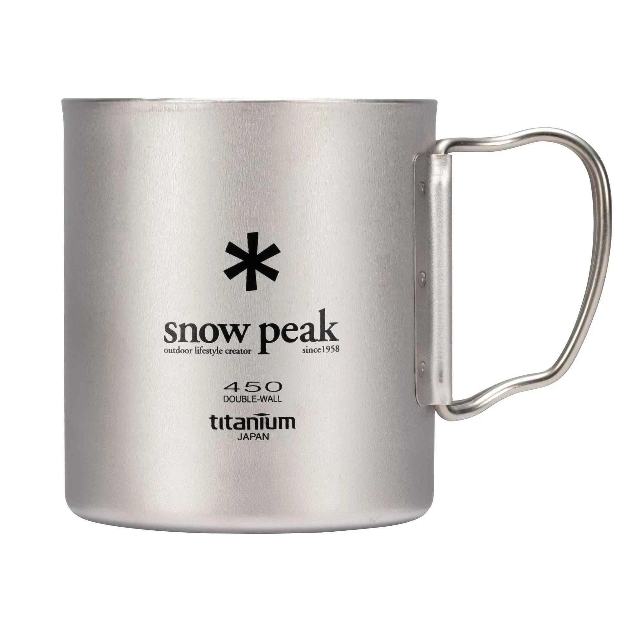 SNOW PEAK TITANIUM DOUBLE WALL 450 MUG (MG-153) Perfect Cold And Hot Drinks