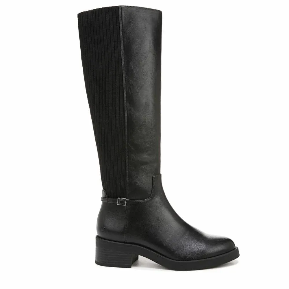 Bristol Womens Faux Leather Knee-High Boots