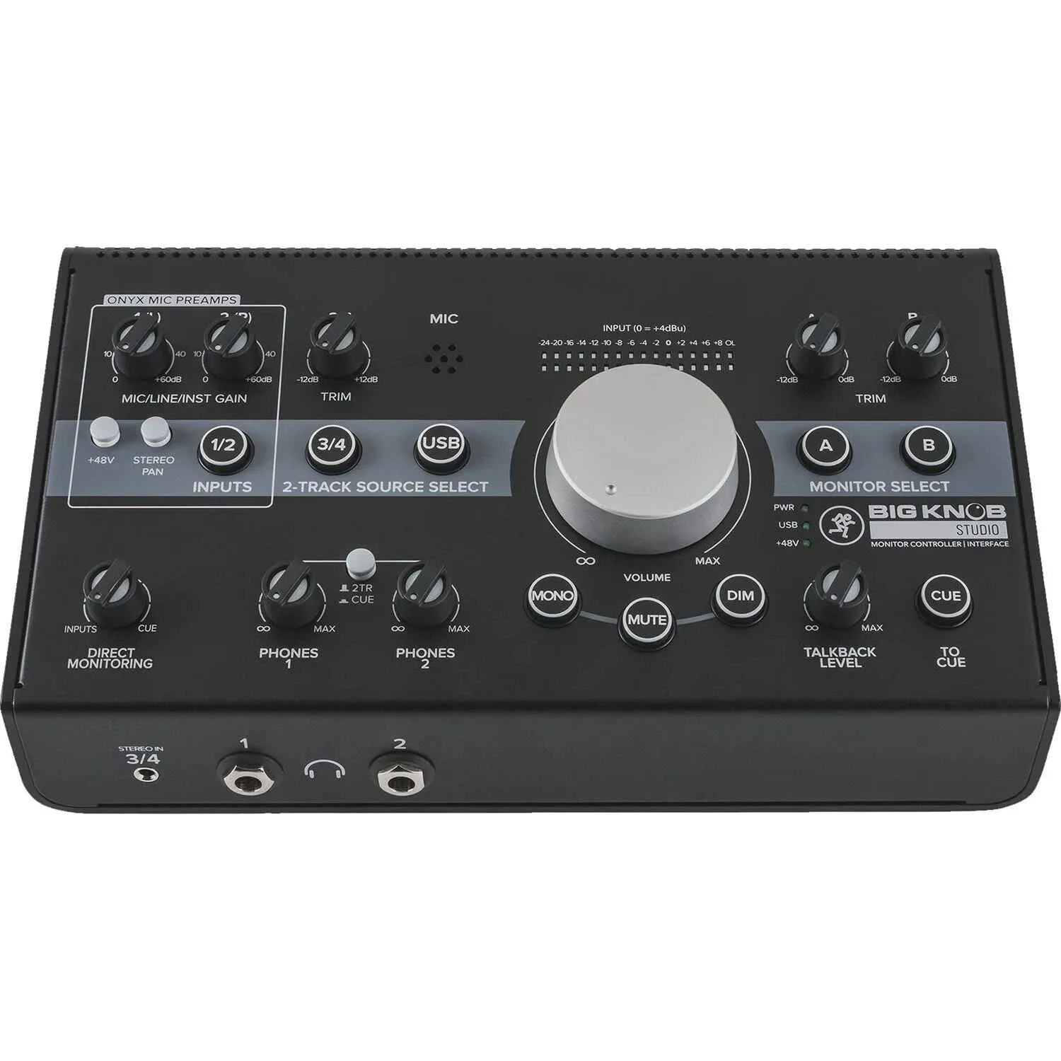 Mackie Big Knob Series, 3x2 Studio Monitor Controller 192kHz USB I/O (BIG KNOB STUDIO)