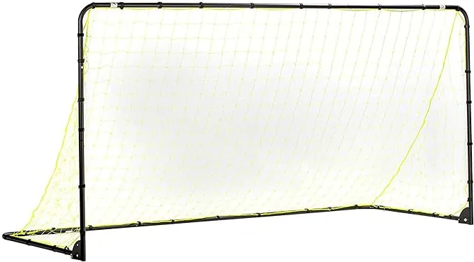 Franklin Sports Competition Soccer Goals - Backyard Portable Steel Soccer Goals - Adult + Youth Soccer Goal with Net + Ground Stakes Included - Multiple Sizes + Colors