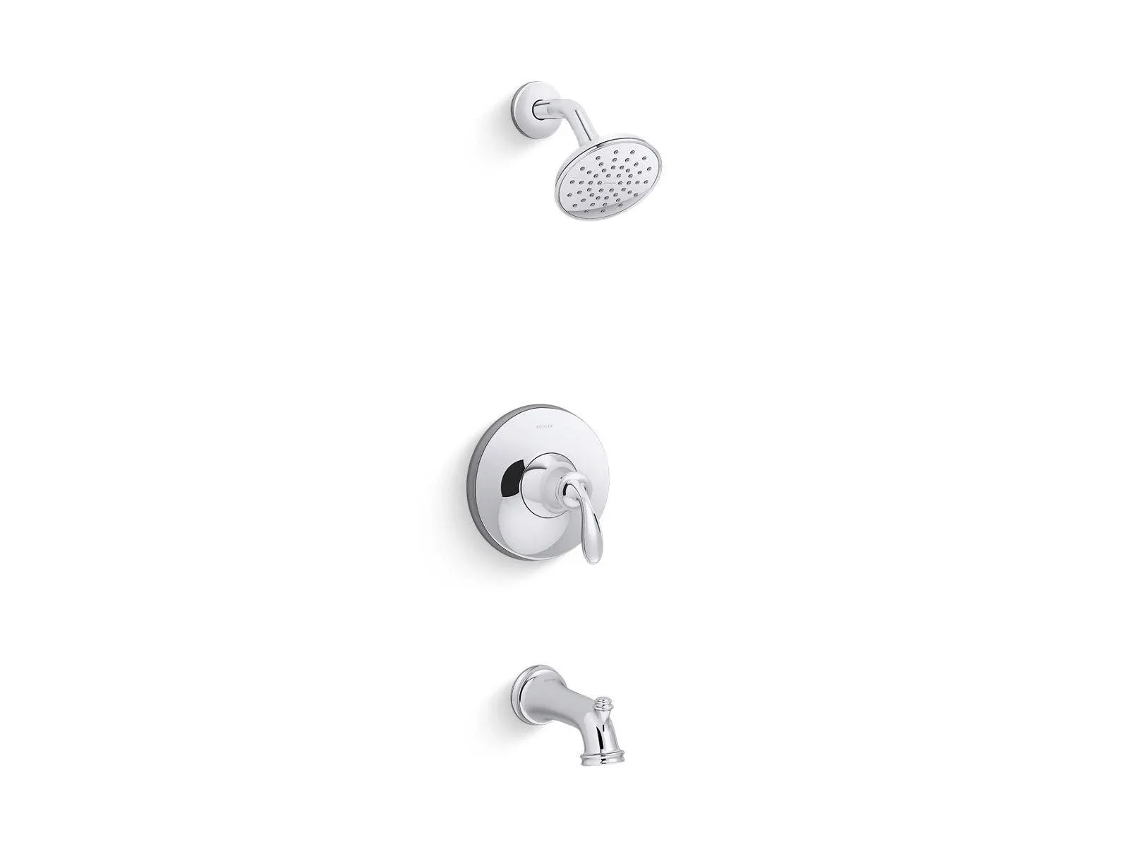 Kohler TS27381-4G Bellera Rite-Temp Bath and Shower Trim Kit, 1.75 GPM, Polished Chrome