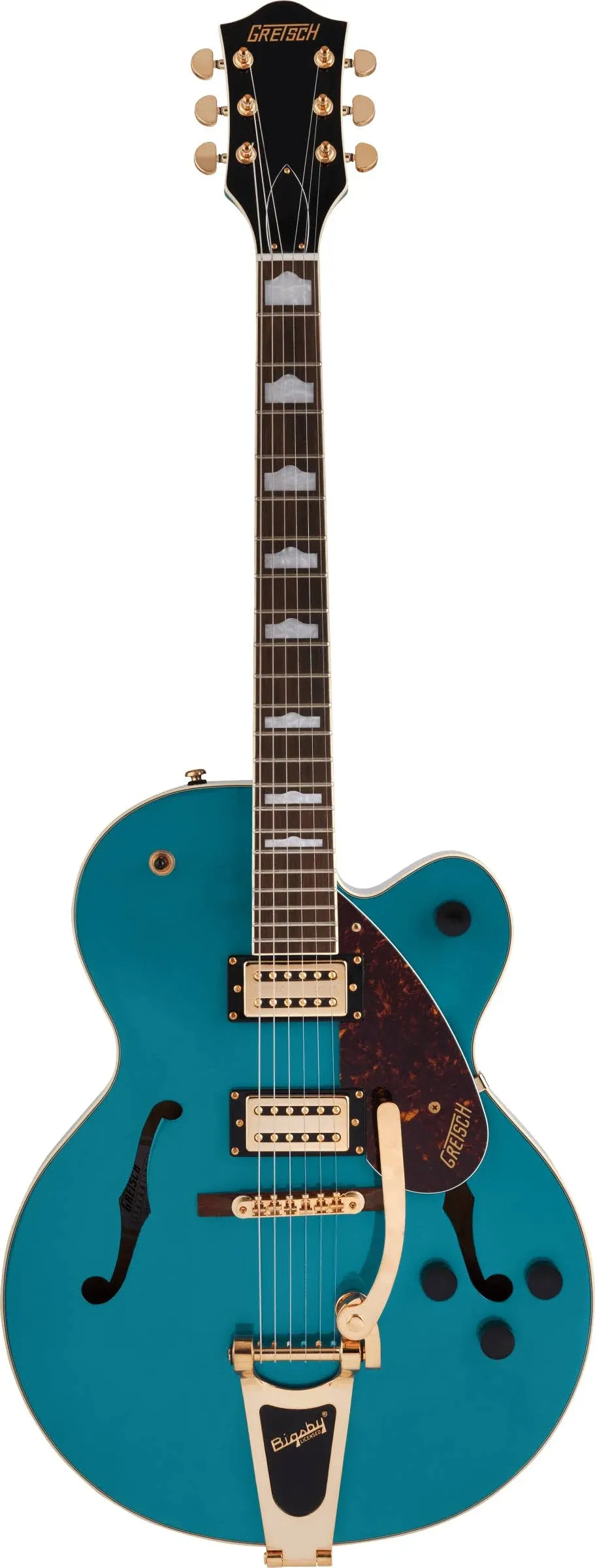 Gretsch G2410TG Streamliner Hollow Body Single Cut with Bigsby, Ocean Turquoise