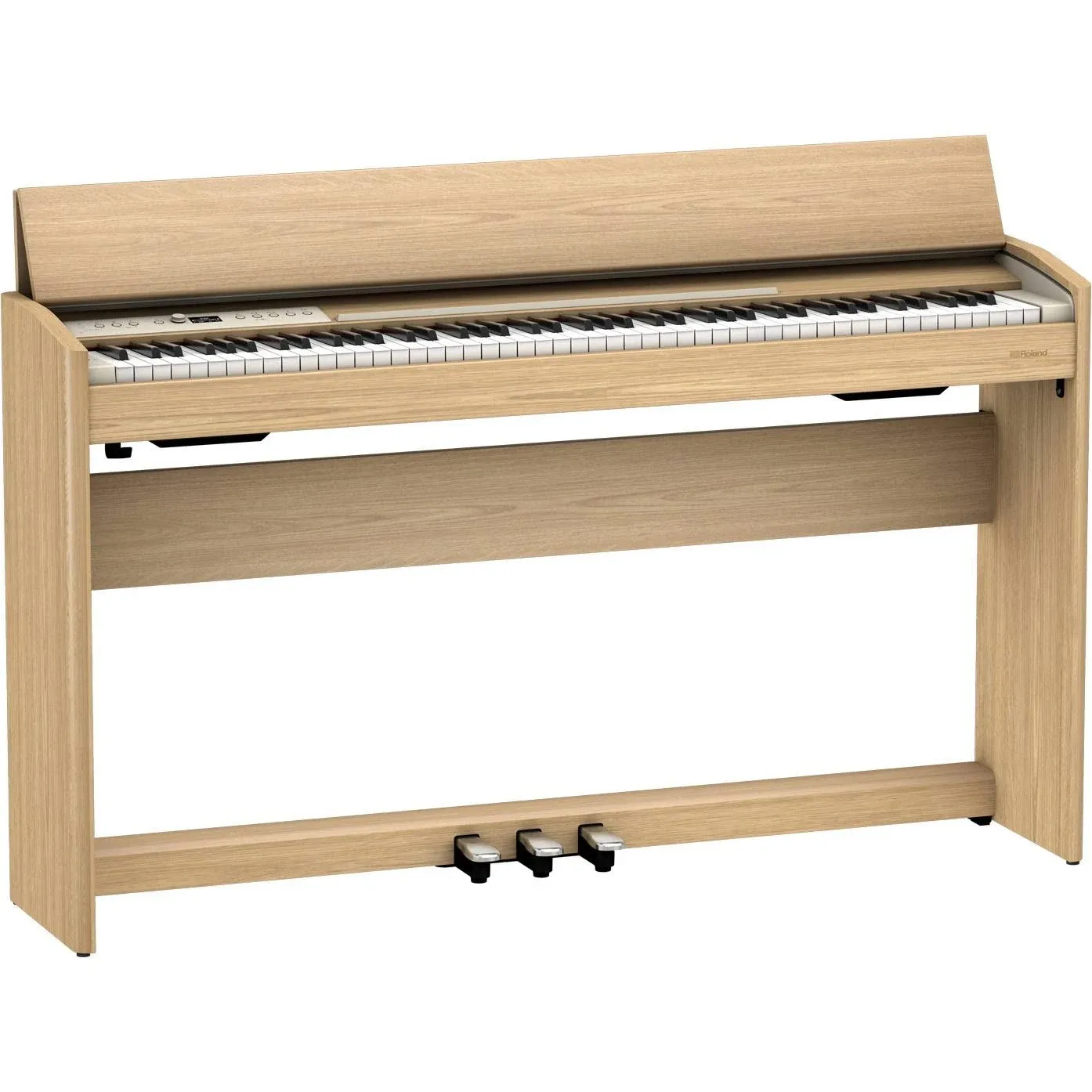 Roland F701 Digital Piano - Light Oak