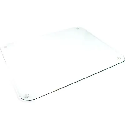 Floortex Glaciermat Glass Desk Pad, 24" x 19", Clear (FCDE1924G)