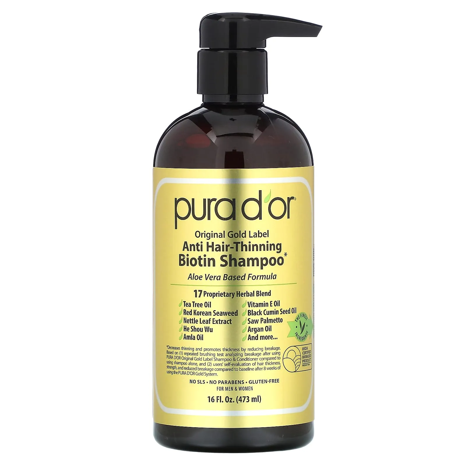 Pura D'Or Original Gold Label Anti-Hair Thinning Shampoo