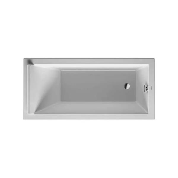 Duravit Starck 59" x 27 1/2" White Built-In Soaking Bathtub