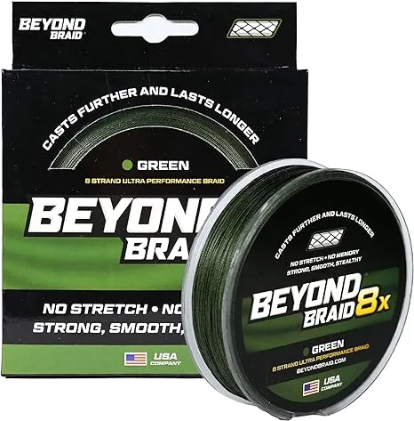 Beyond Braid 8x Ultra Performance 8-Strand Fishing Line - Green - 2000 Yards - 40 lb. Test