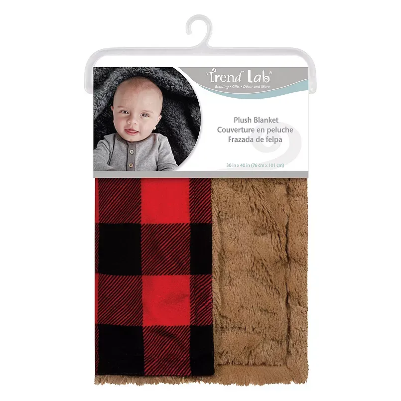 Trend Lab Buffalo Check Plush Baby Blanket