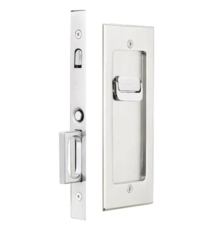 Emtek 2115US26138 Rect 7-1/4” Mortise Pocket Lock for 1-3/8&#034; Polished Chrome