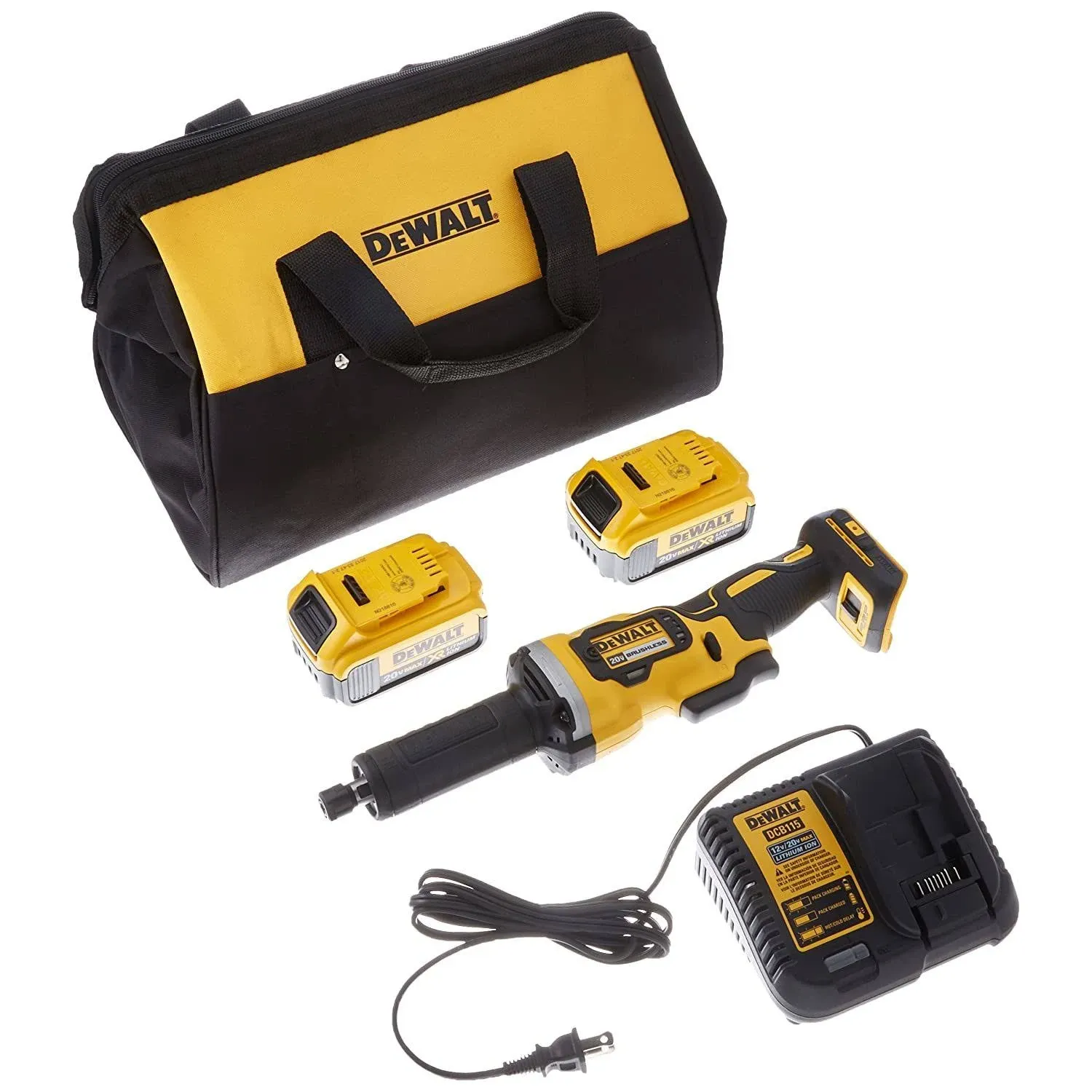 DeWalt DCG426M2 20V MAX* Die Grinder Kit