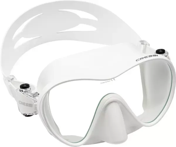 Cressi Mini F1 Frameless Scuba Diving Mask, White