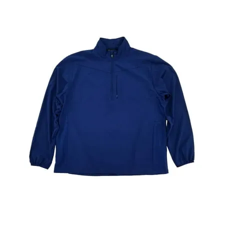 PGA Tour Mens Blue Depths Long Sleeve Half Zip Pullover Golf Jacket S