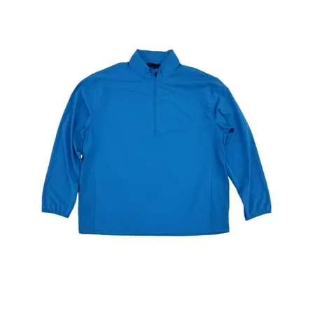 PGA Tour Mens Ibiza Blue Long Sleeve Half Zip Pullover Golf Jacket XXL