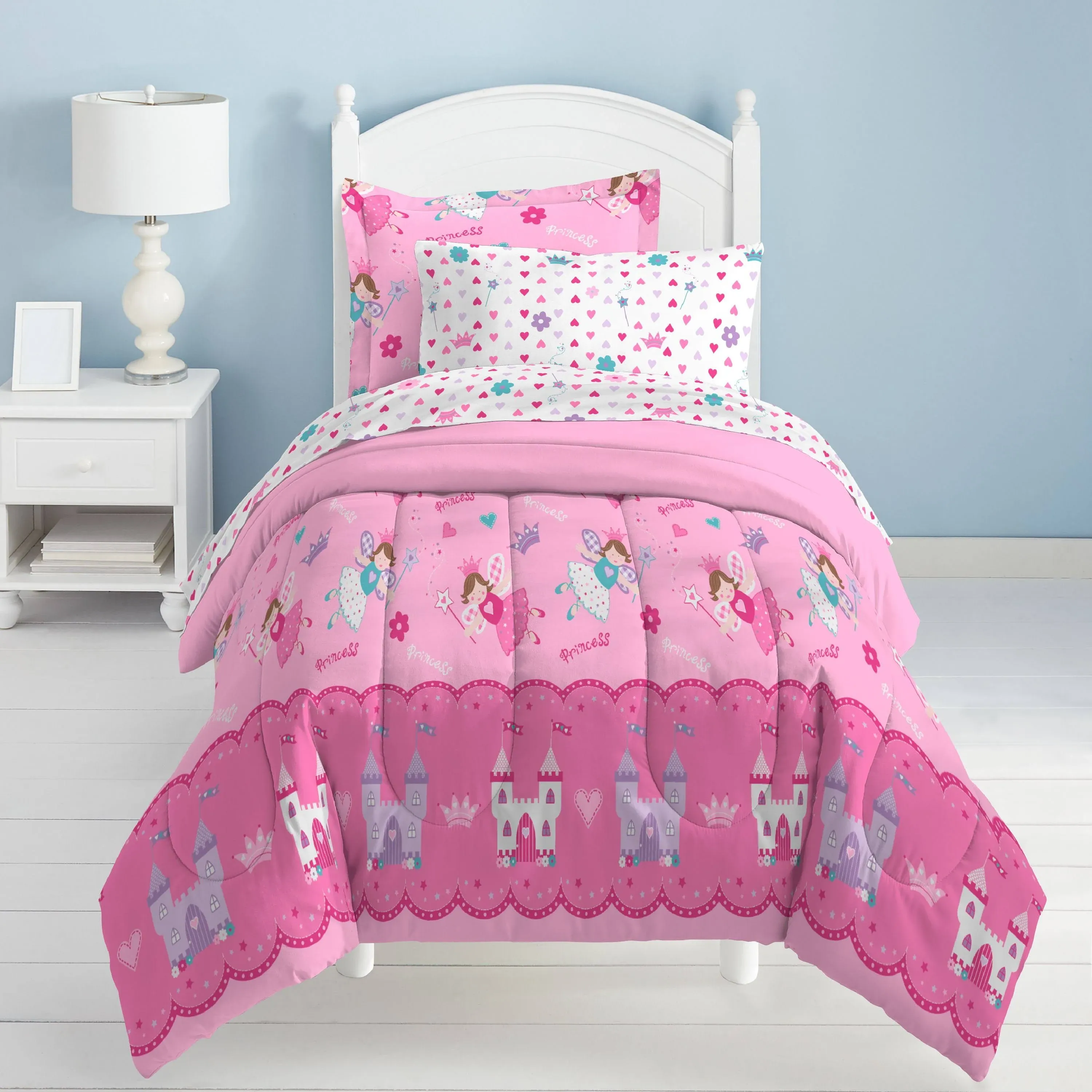 Dream Factory Magical Princess Bed Set, Pink