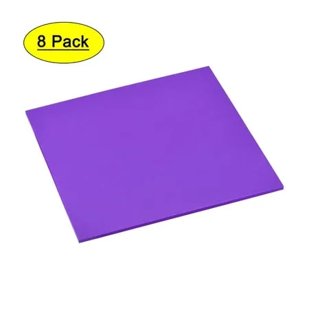 Uxcell Purple EVA Foam Sheets 10 x 10 Inch 5mm Thickness for Crafts DIY Projects 8 Pcs