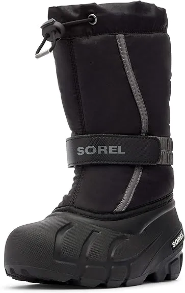 Sorel Flurry Boots Kids Black/City Grey 8