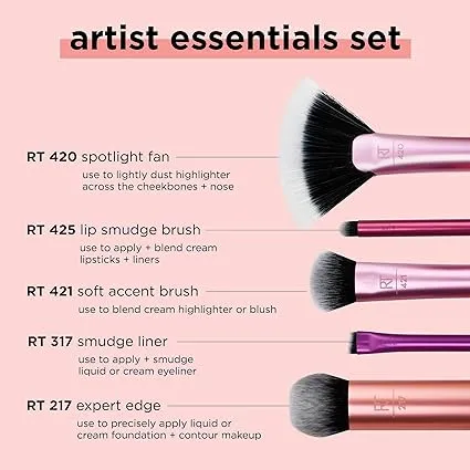 Real Techniques Artist Essentials Set de Pincéis