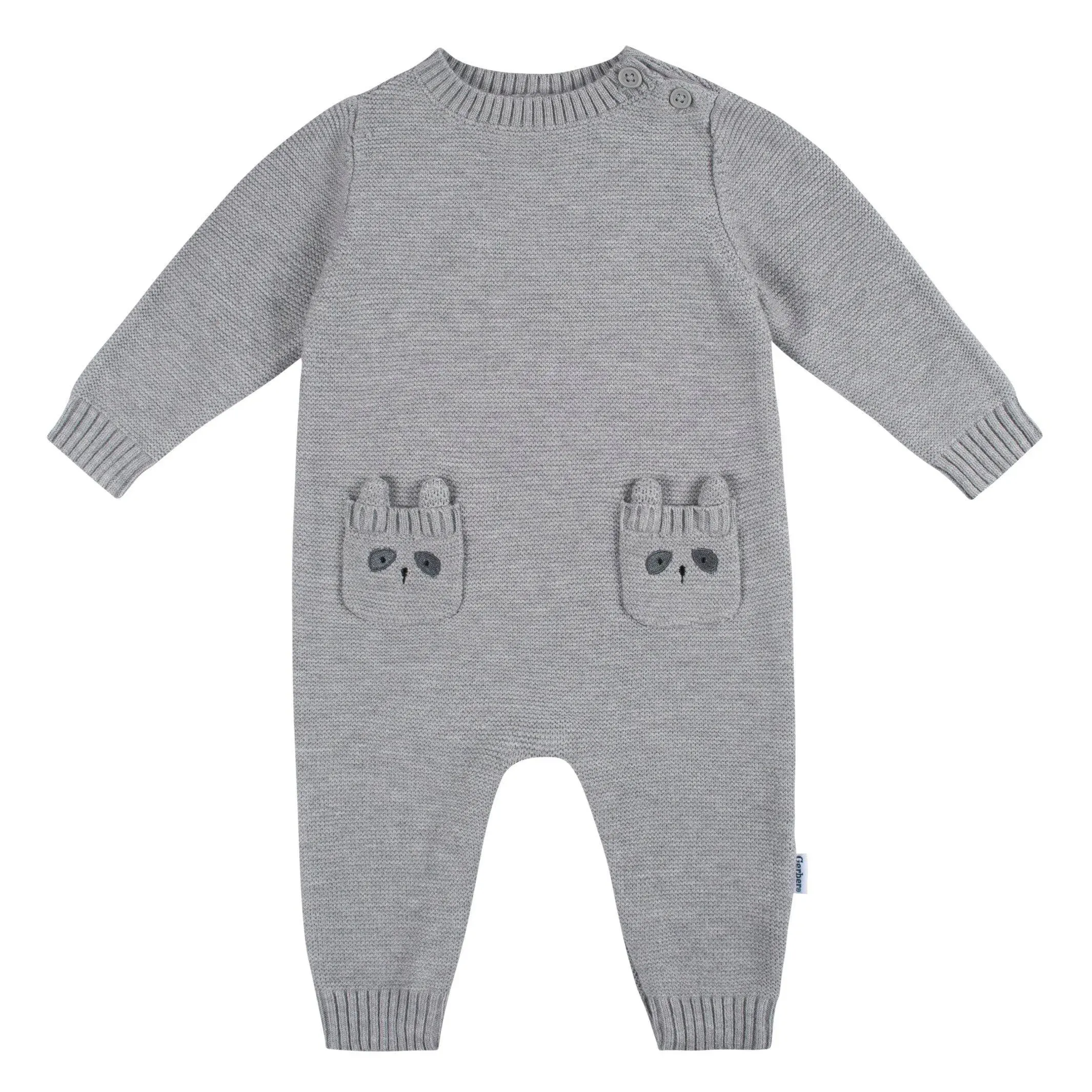 Gerber baby-boys Sweater Knit Romper Jumpsuit