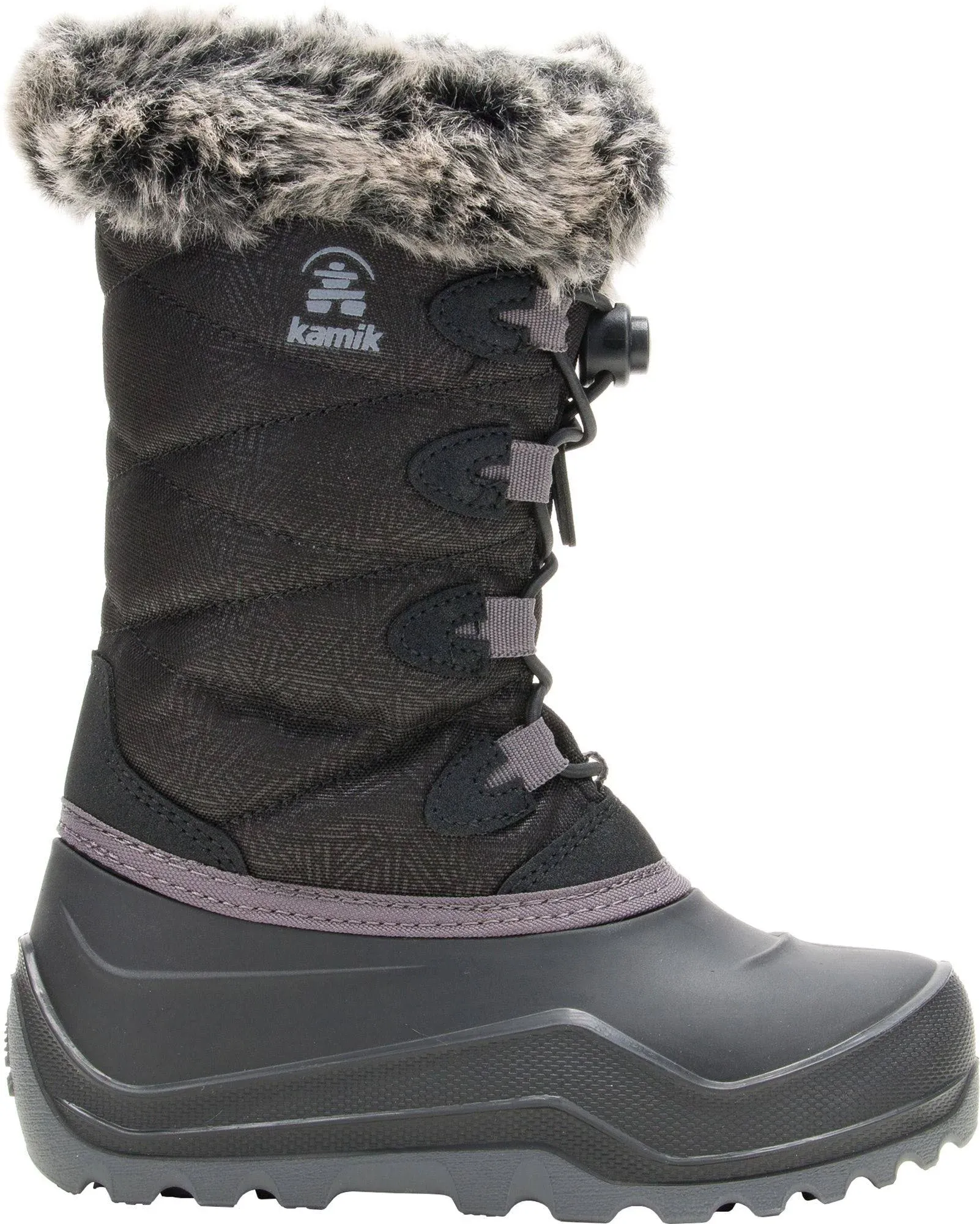 Kamik Kids' Snowangel Waterproof Winter Boots, Size 12, Black