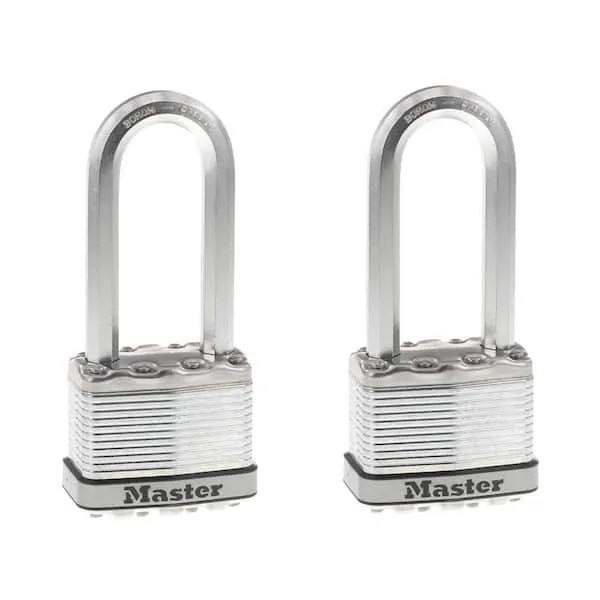 Master Lock 2-Pack 2.058-in Steel Keyed Padlock