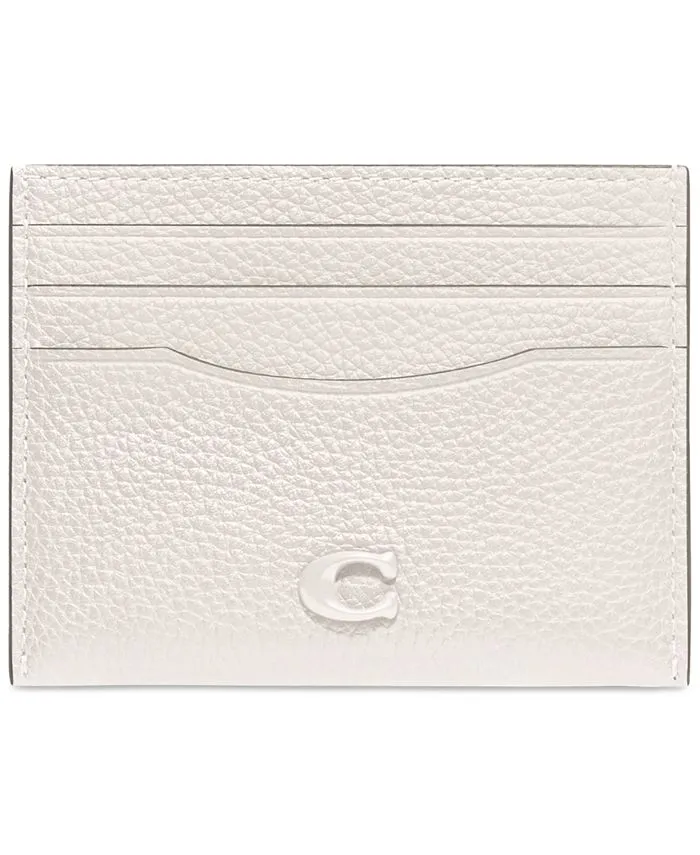 Coach Pebble Leather Card Case