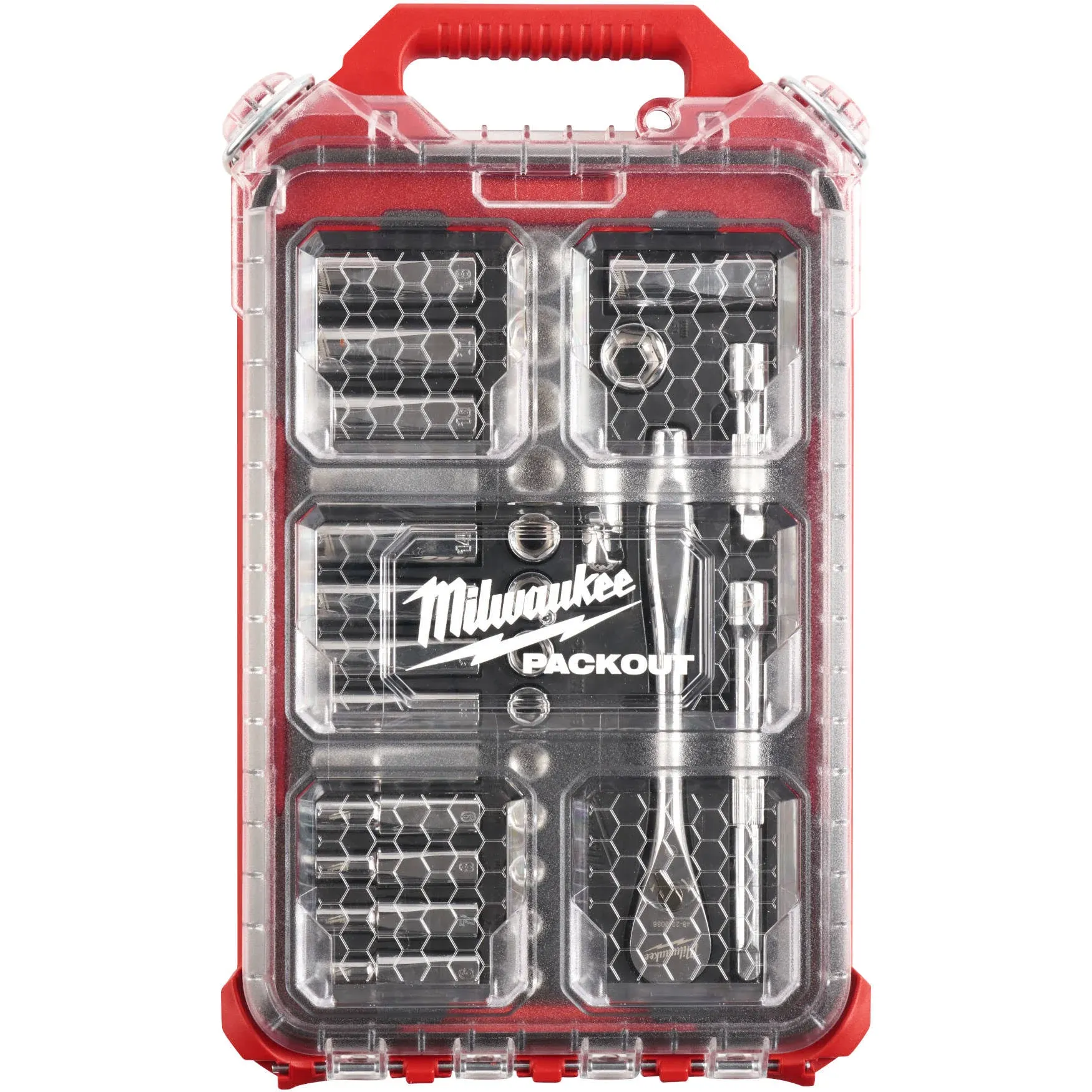 Milwaukee 48-22-9482 32-Piece 3/8" Metric Ratchet and Socket PACKOUT Set