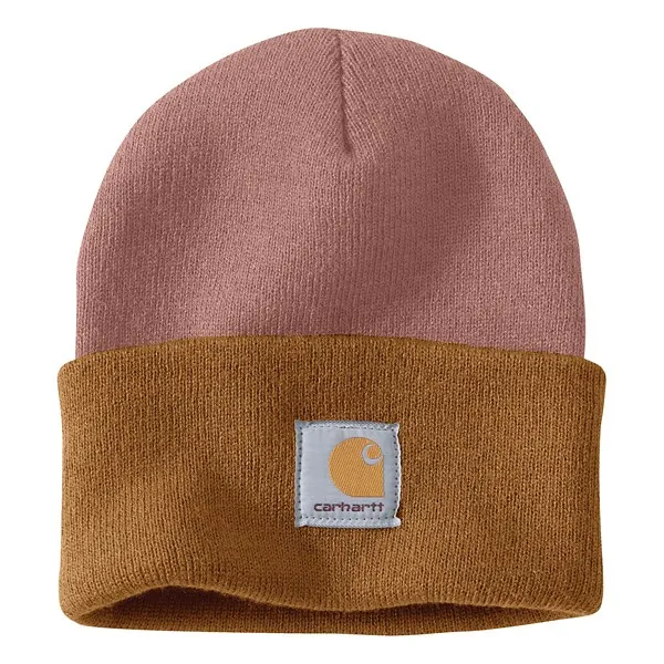 Carhartt Knit Cuffed Two-Tone Beanie Light Moss, One Size