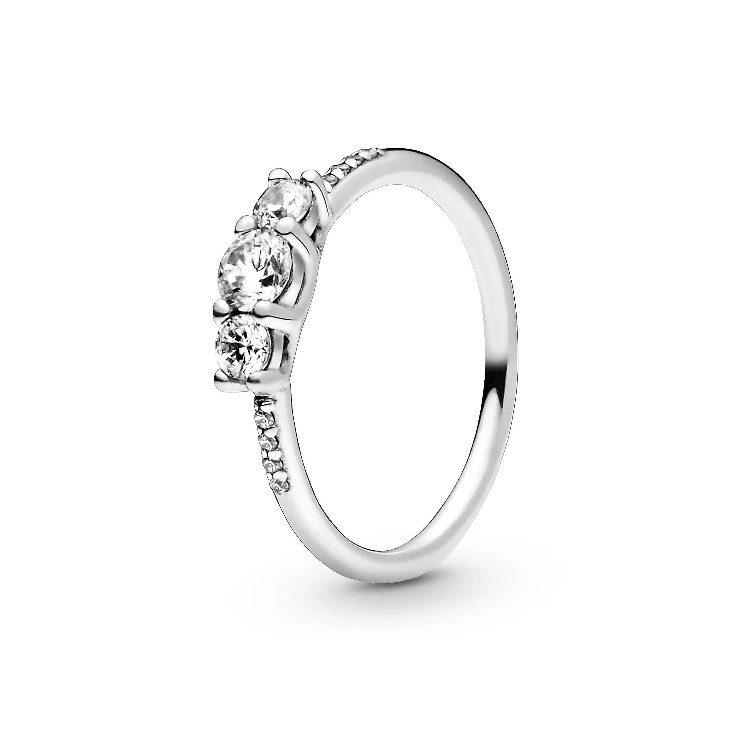 Pandora Clear Three-Stone Ring 48