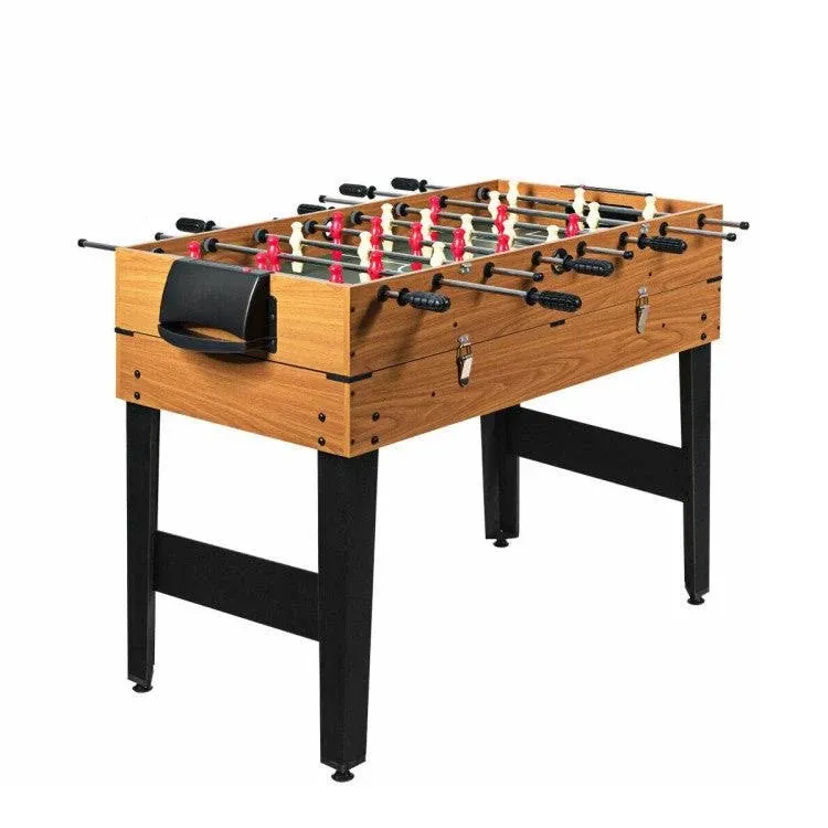 48" 3-In-1 Multi Combo Game Table Foosball Soccer Billiard Slide Hockey For Kids