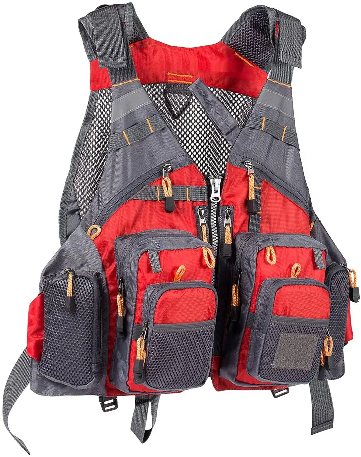 Bassdash Fly Fishing Vest Multi Pocket Waistcoat Adjustable Size Gifts for Men Women