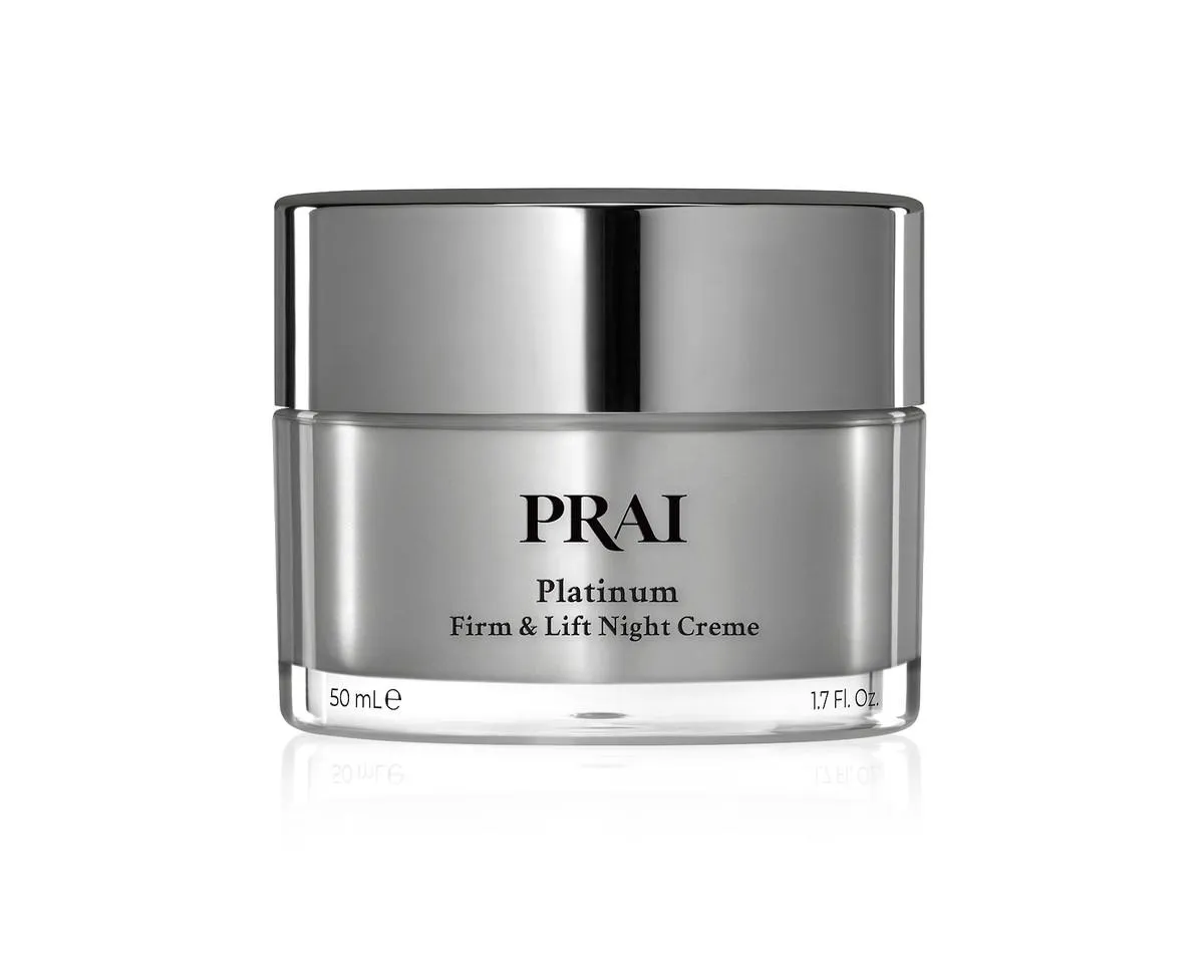 PRAI Beauty Platinum Firm and Lift Creme, Firming and Hydrating Face Moisturizer for Dry Skin and All Skin Types, Face Moisturizer for Skin Firming and Lifting, 1.7 Oz