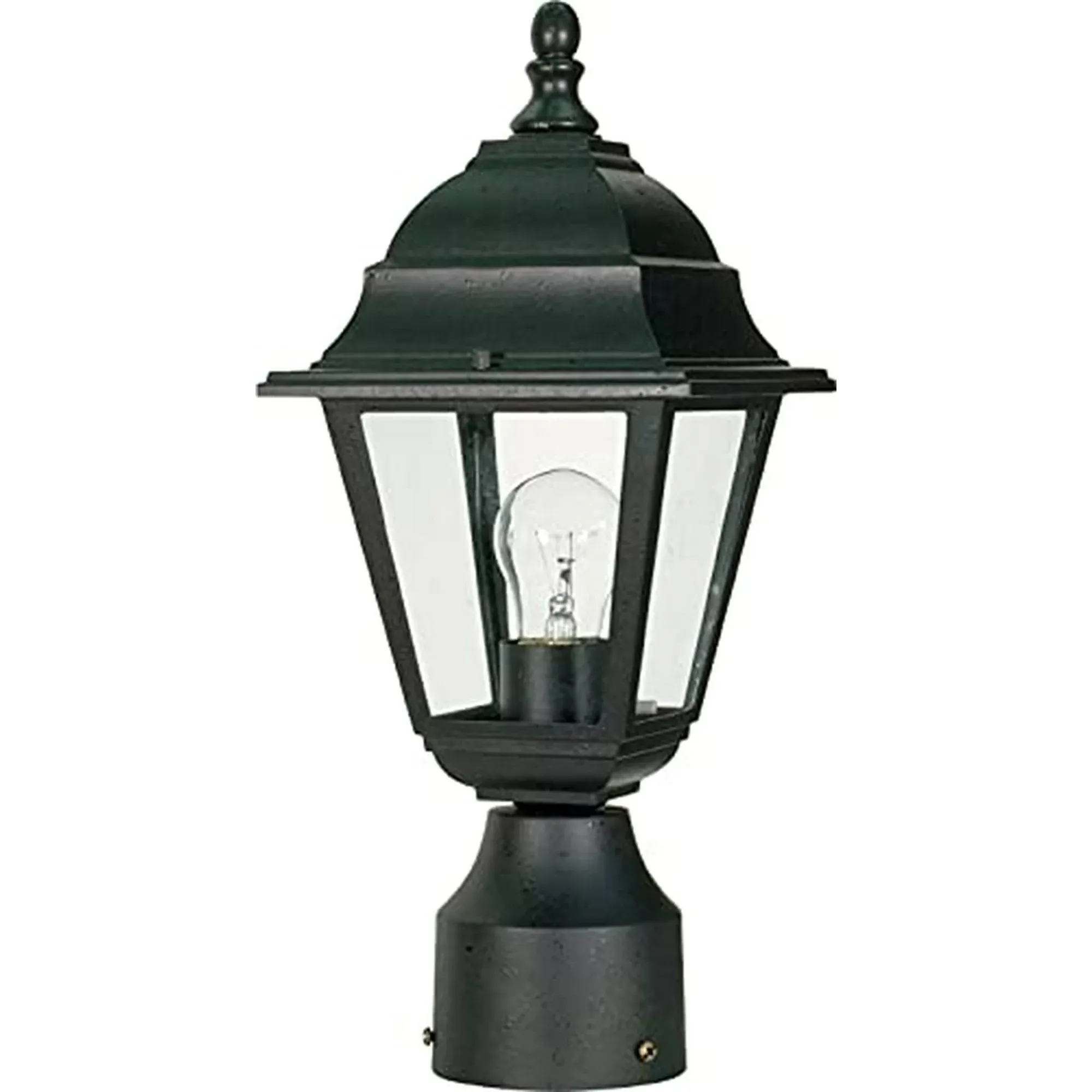 Nuvo 60/548 Briton 1 Light 14 inch Textured Black Outdoor Post Lantern