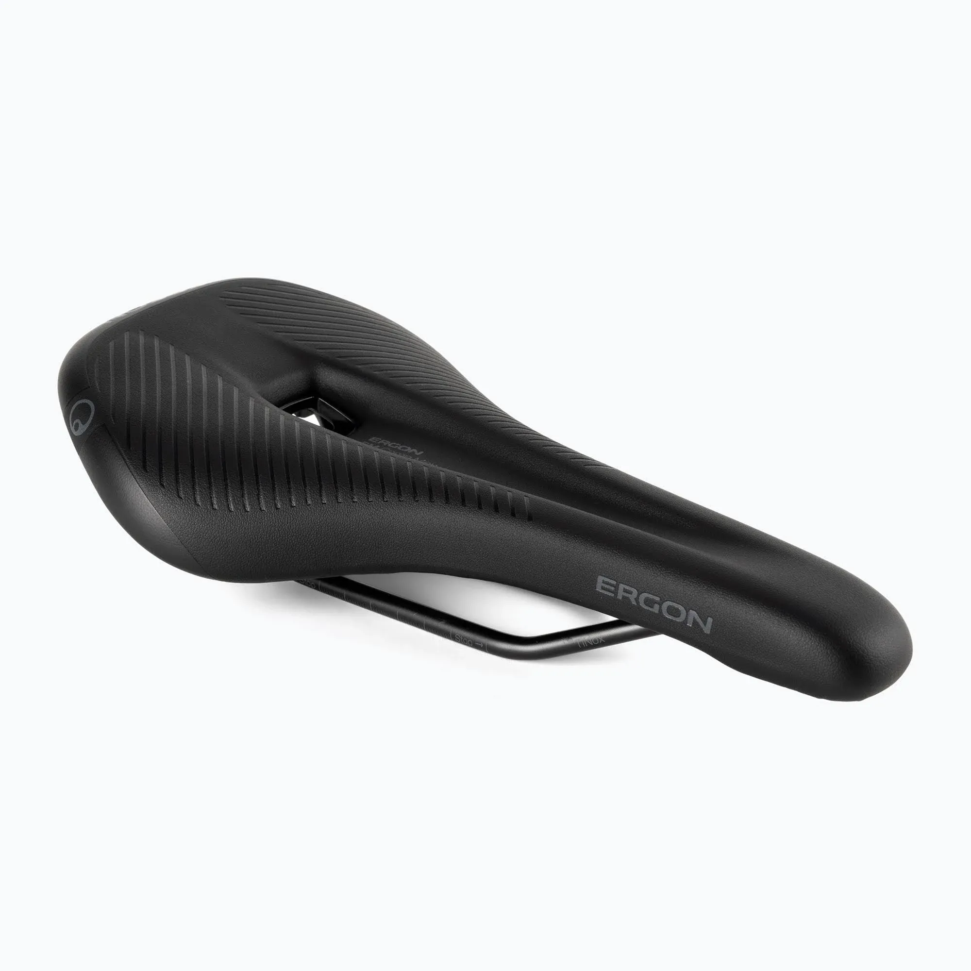 Ergon SM Comp Saddle - Steel, Stealth, Men&#039;s, Medium/Large