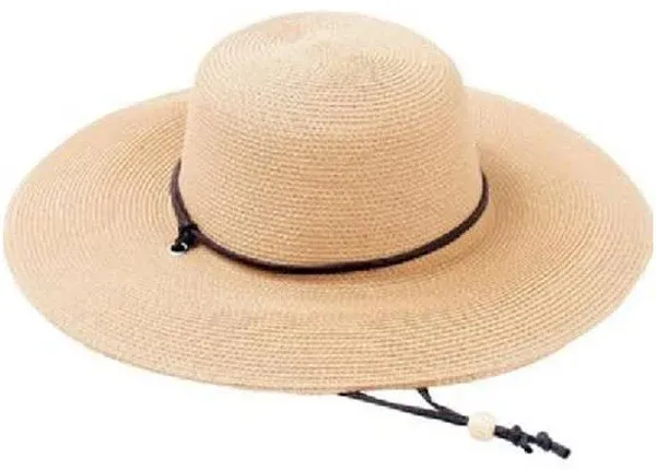 Sloggers Wide Brim Braided Hat, Light Brown, OS