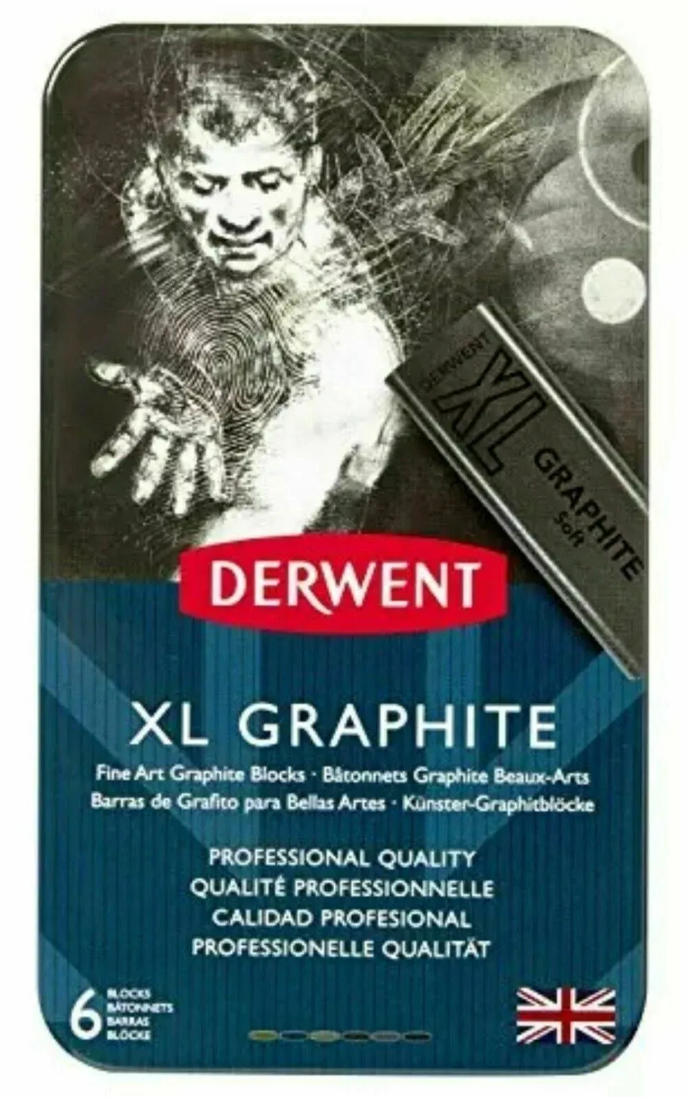 Derwent XL Graphite 6 Tin